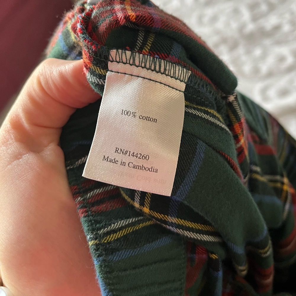 Petite Plume Brushed Twill Pajama Set Kensington Tartan - Picture 8 of 8